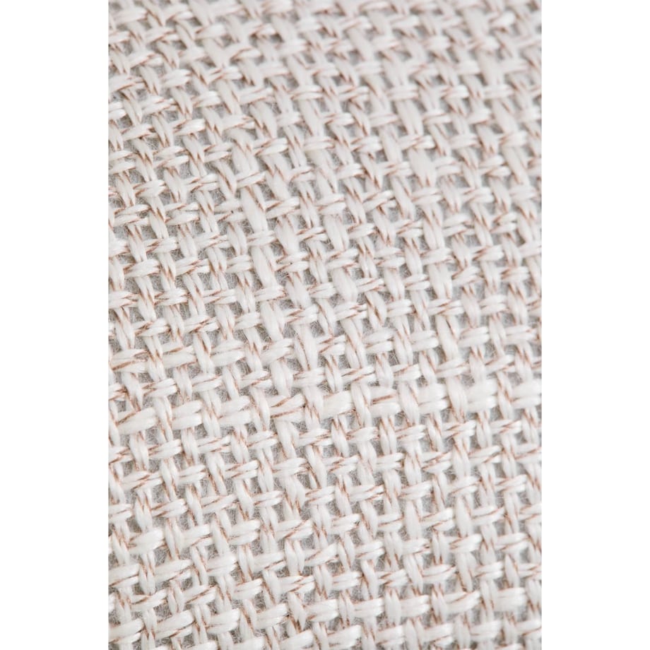 Krzesło do jadalni tapicerowane Erica z podłokietnikami kremowe