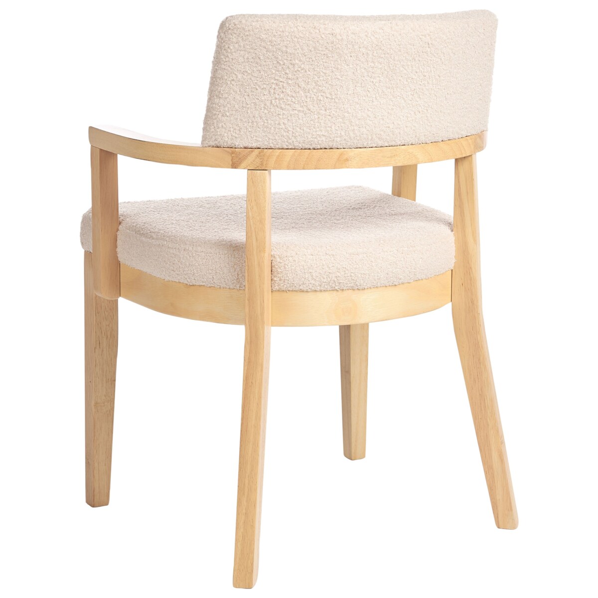 Zestaw 2 krzeseł do jadalni DALBO Boucle Jasne drewno