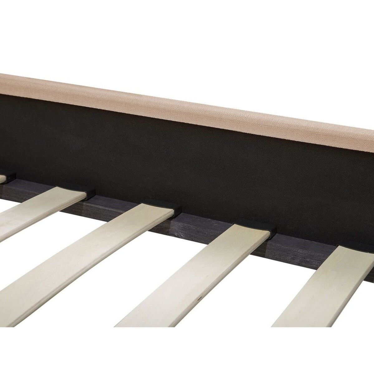 Łóżko tapicerowane 160 x 200 cm beżowe MONTPELLIER