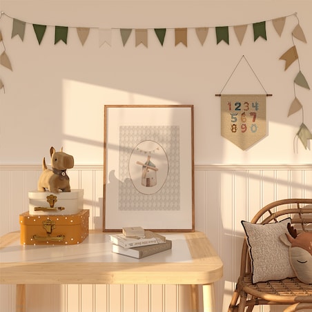 Plakat dla dzieci Wiatrak 20x30