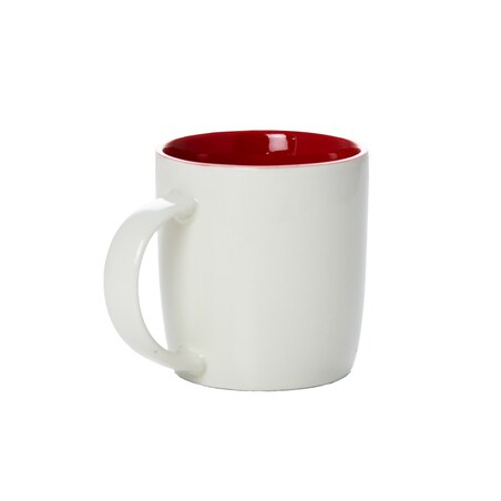 Kubek Świąteczny Na Prezent Ceramiczny Boże Narodzenie 370 Ml Biały Ceramiczny Bombka