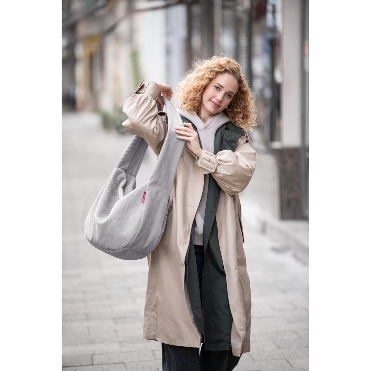 Torba MOONBAG, cord grey
