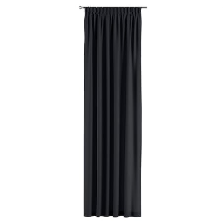 Zasłona na taśmie marszczącej 1 szt. 130x245 czarny