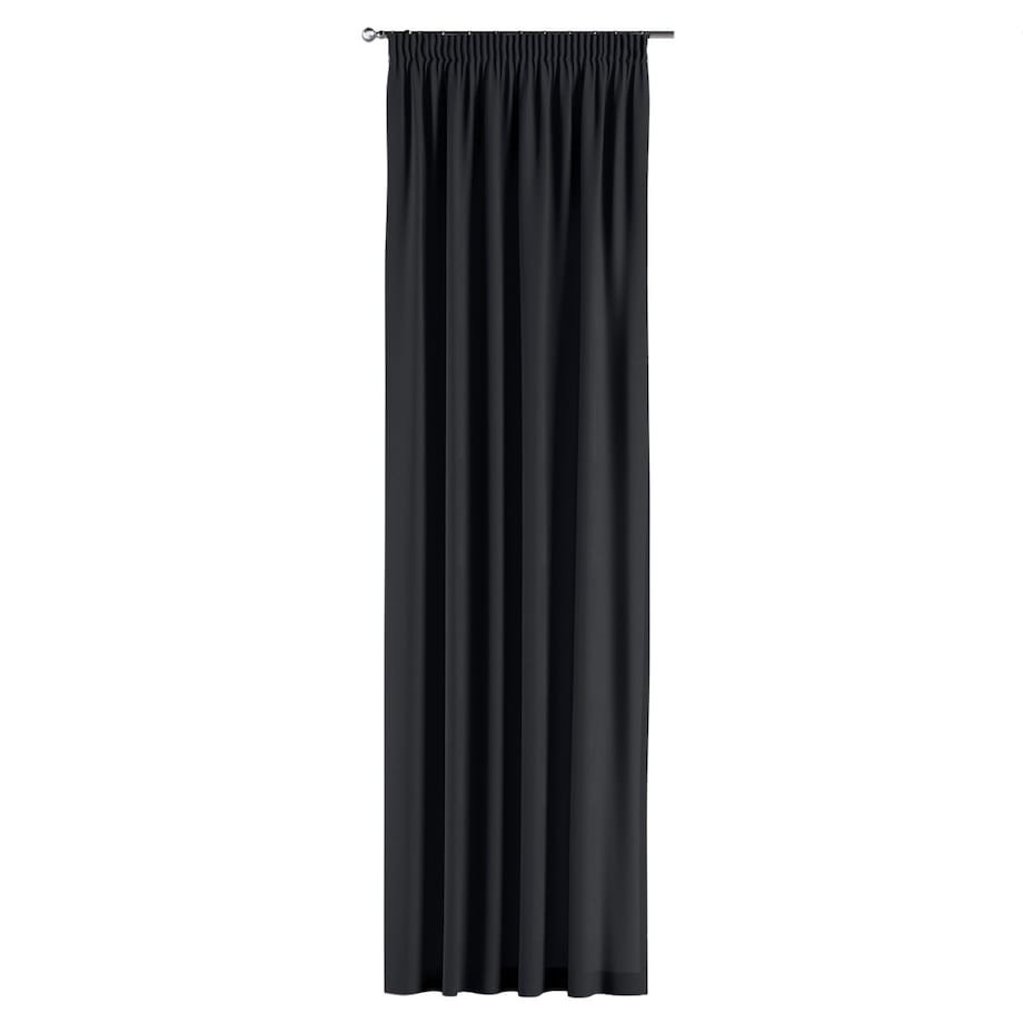 Zasłona na taśmie marszczącej 1 szt. 130x245 czarny