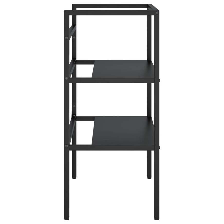 vidaXL Stelaż pod umywalkę, czarny, 59x38x83 cm, żelazny