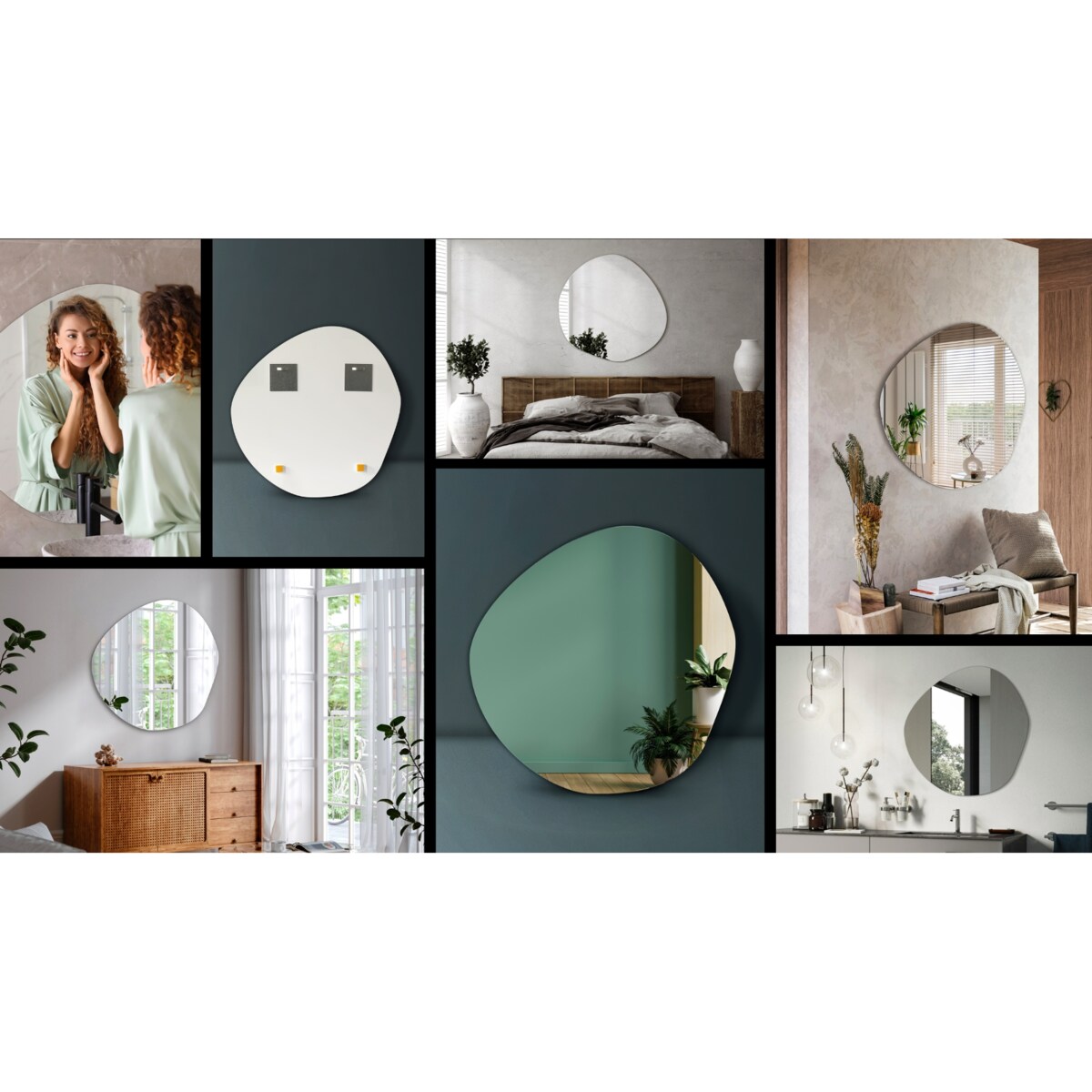 Lustro 57,5 x 58 cm Nieregularne Chmurka