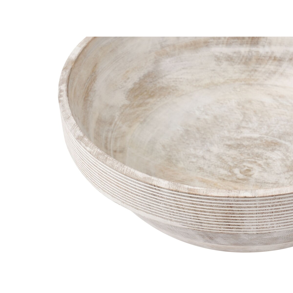 Zestaw 2 mis dekoracyjnych MINYA Drewno mango Jasnobrązowy