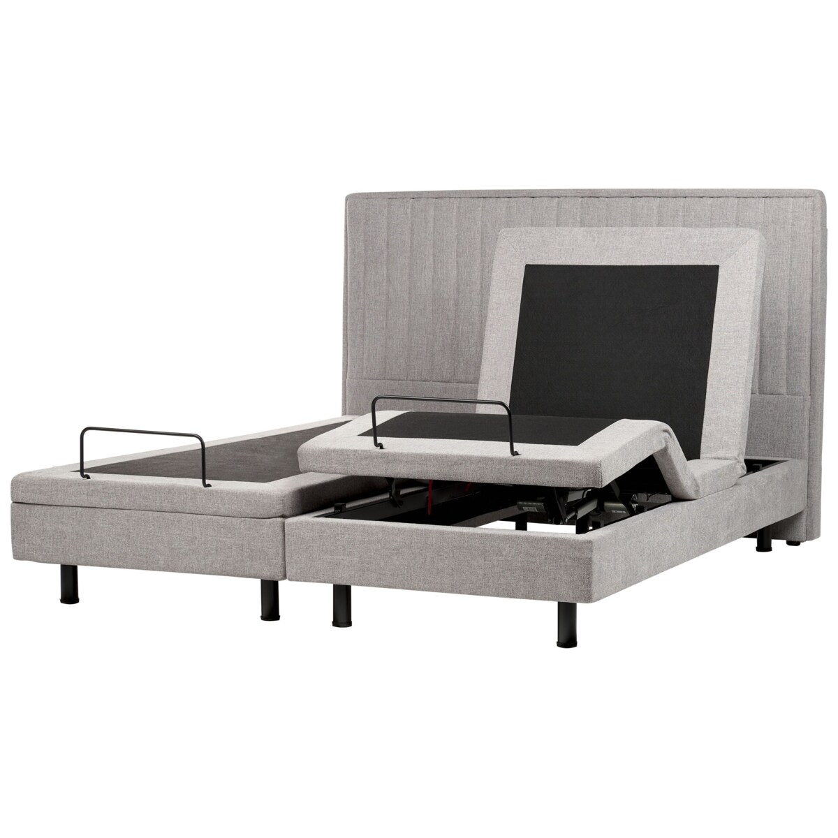 Łóżko regulowane DUKE II 180 x 200 cm Jasnoszary