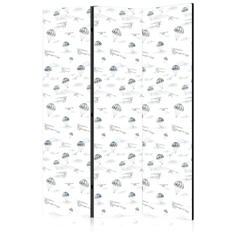 Parawan akustyczny Dla dzieci 135x172 cm 3-częściowy czarny