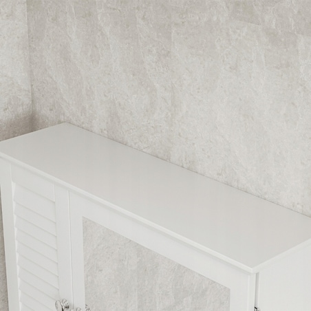Szafka łazienkowa z lustrem 65x49x15 cm biała