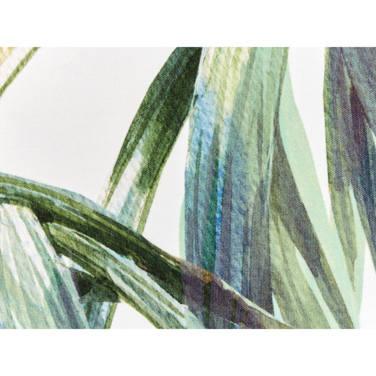 2 poduszki ogrodowe wzór w liście 40 x 60 cm zielone z białym CALDERINA