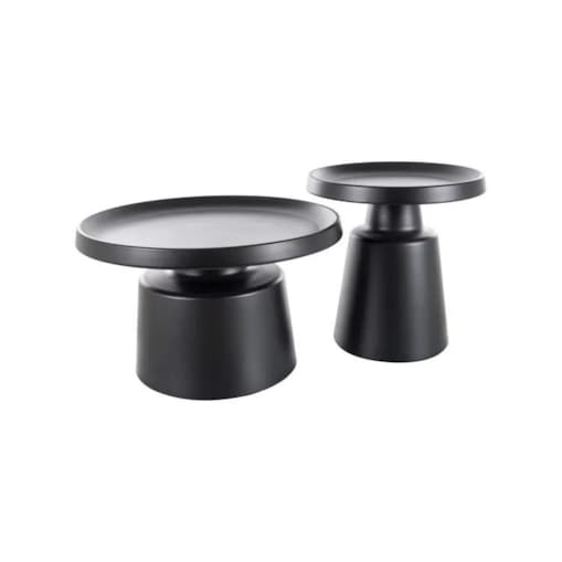 Zestaw 2 ław RODOS czarny mat