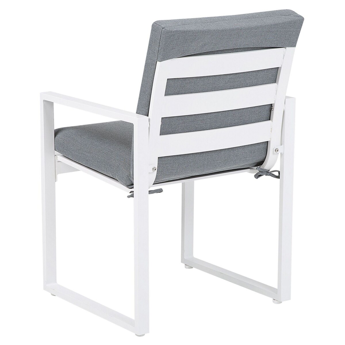 Zestaw 4 krzeseł ogrodowych szary PANCOLE