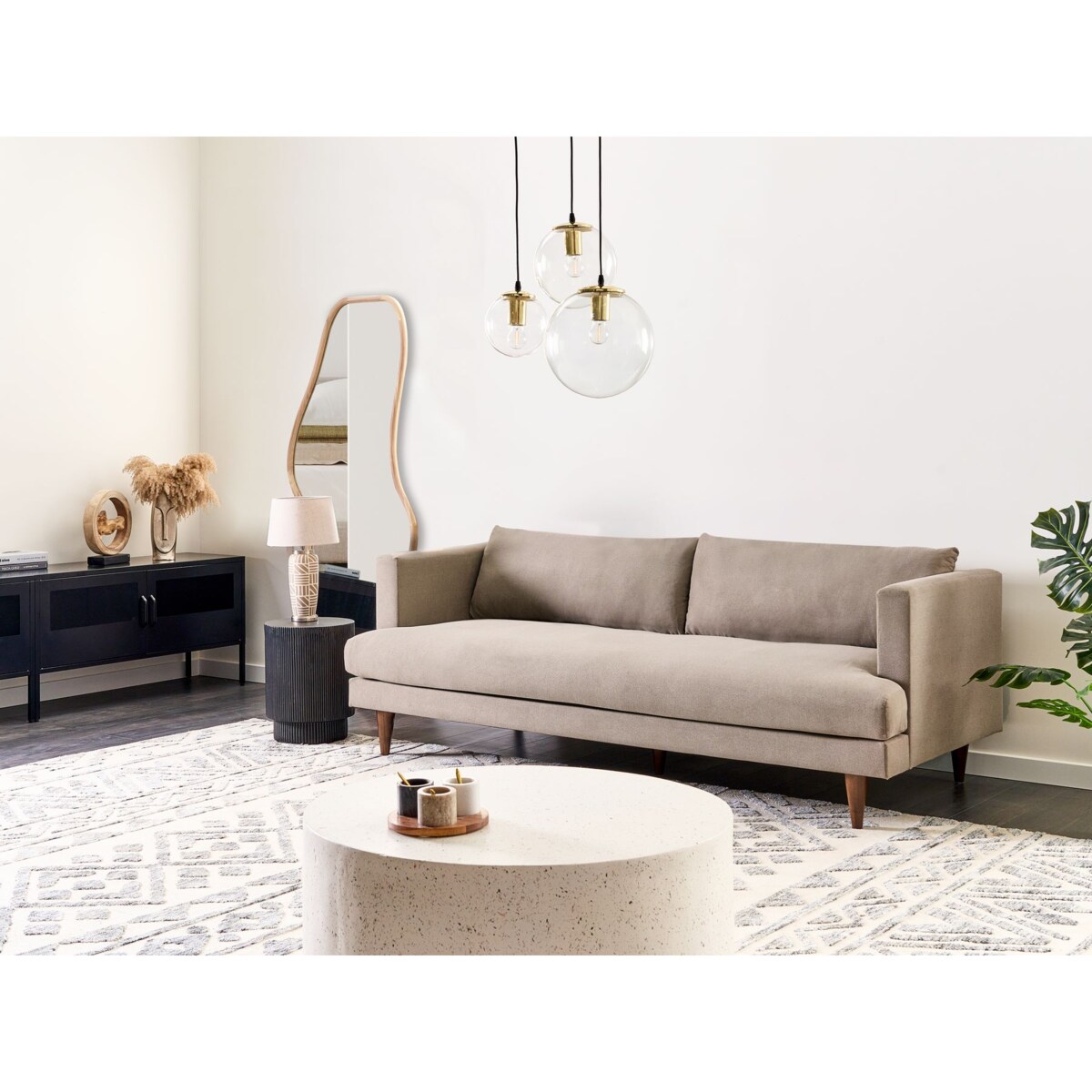 Sofa 3-osobowa jasnobrązowa JARPEN