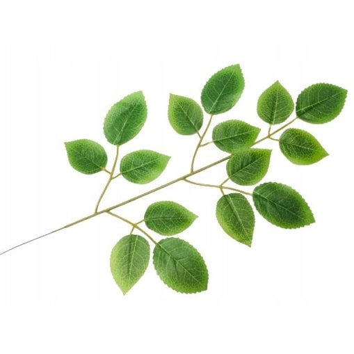 SZTUCZNY LIŚĆ ŁODYGA pik LISTKI RÓŻY do stroika bukietu dekoracji gałązka