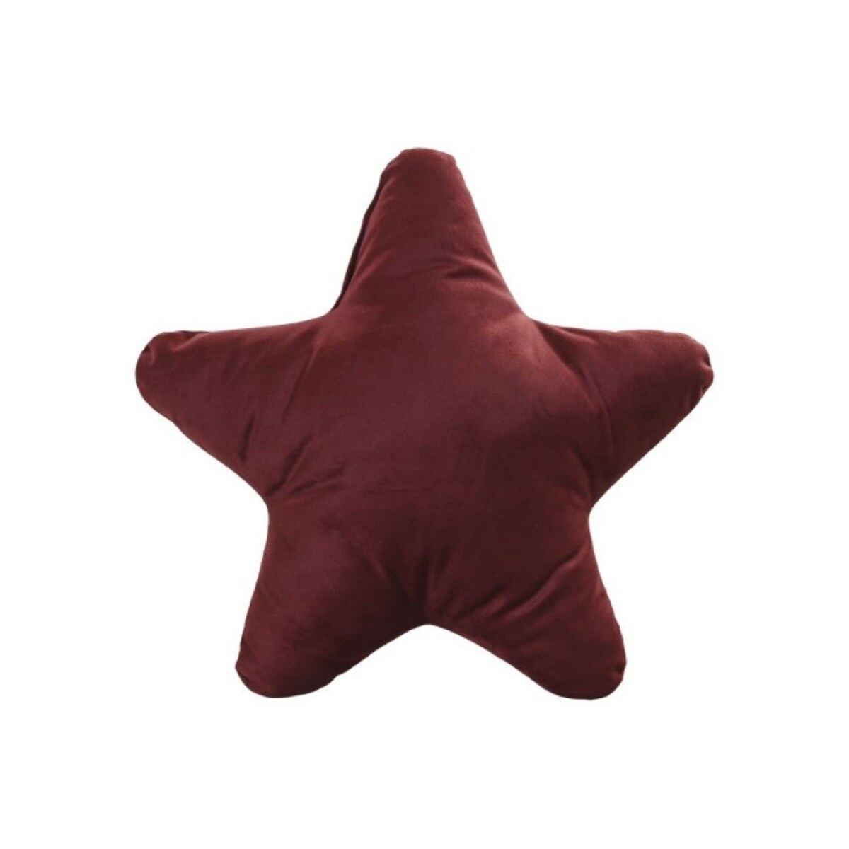 Poduszka świąteczna 37x35x8 cm GWIAZDA Pięcioramienna bordo