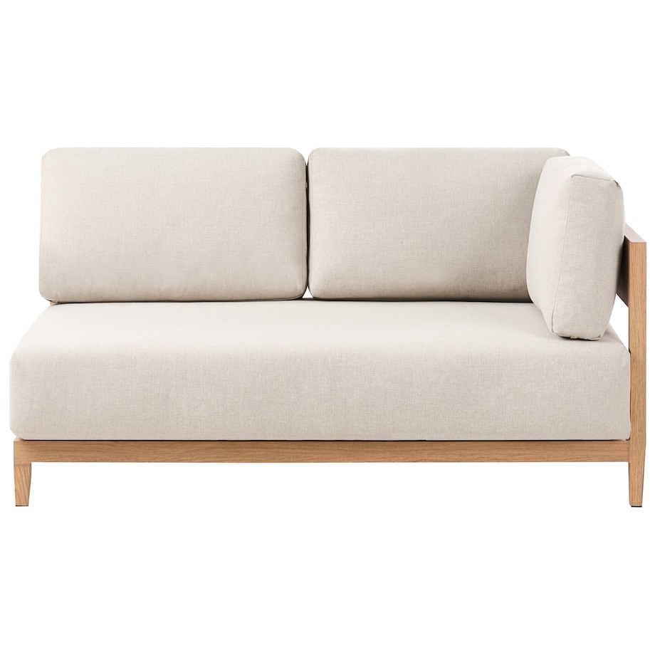 Sofa ogrodowa ze stolikiem dla 2 osób SAMPIERI Jasnobrązowy Metal