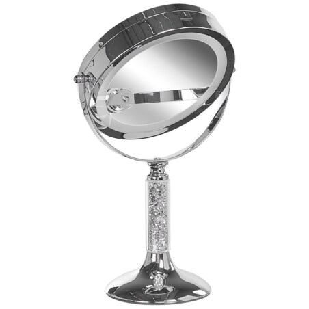 Lusterko kosmetyczne LED ø 18 cm srebrne BAIXAS