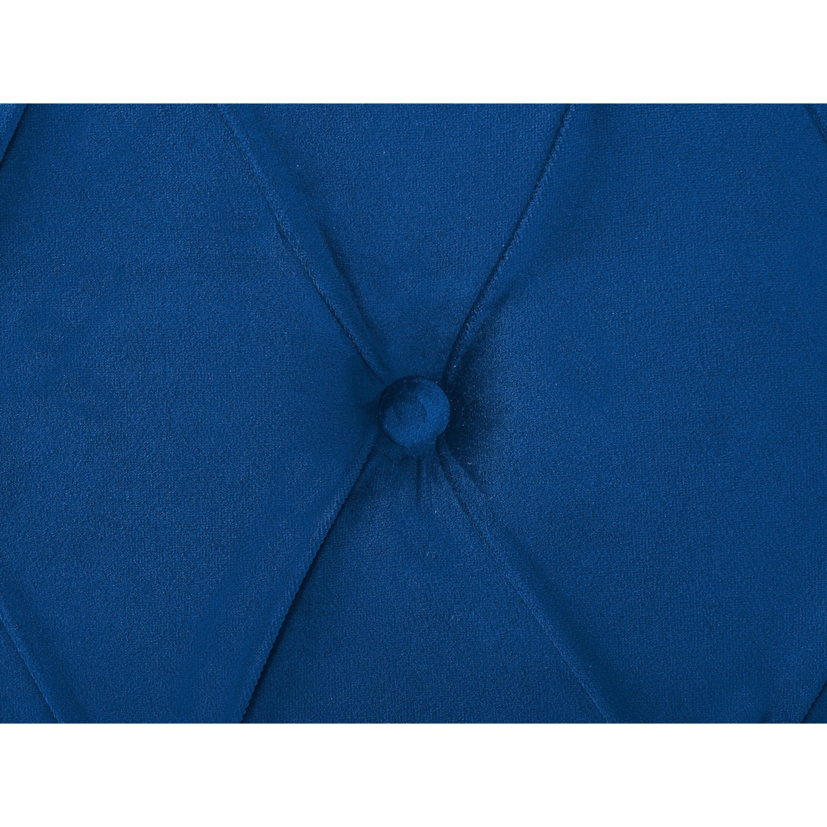 Łóżko wodne welurowe 160 x 200 cm niebieskie AVALLON