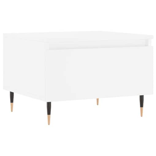 vidaXL Stolik kawowy, biały, 50x46x35 cm, materiał drewnopochodny