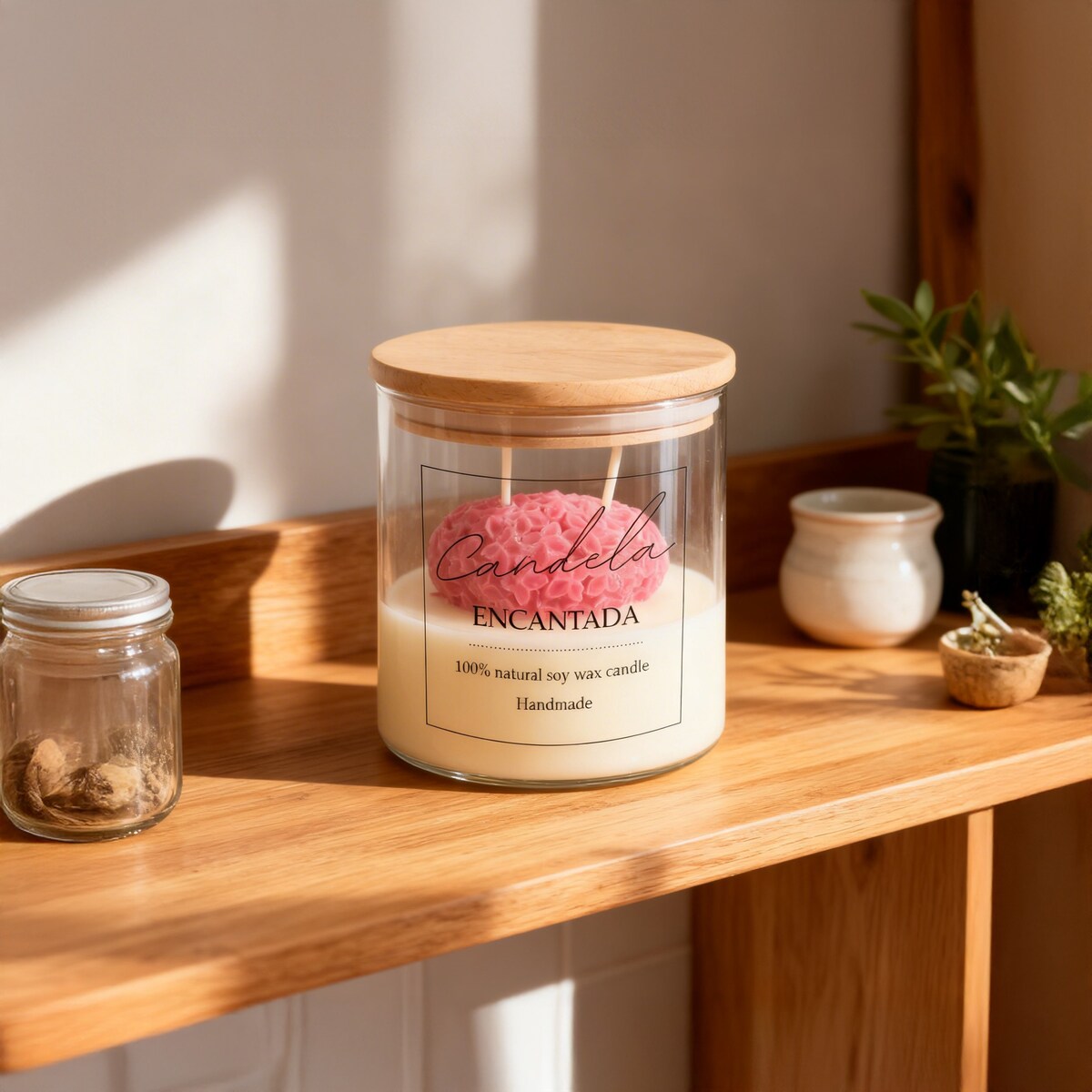 Świeca sojowa ZAPACHOWA świeczka SERCE handmade prezent CANDELA ENCANTADA