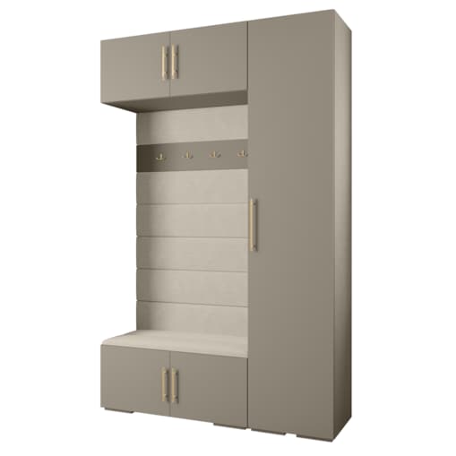 Garderoba do przedpokoju INOVA 3 Z19 kaszmir+złoty+manila02