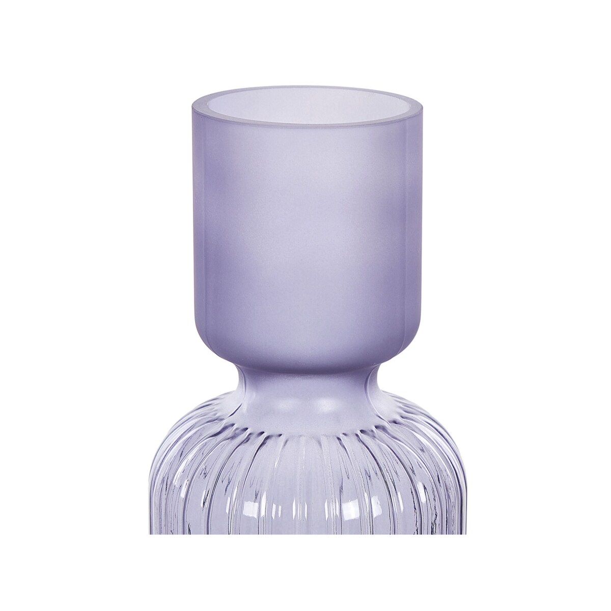 Wazon na kwiaty szklany 31 cm fioletowy TRAGANA