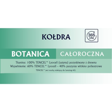 Kołdra całoroczna 200x220 BOTANICA Senna Home naturalna