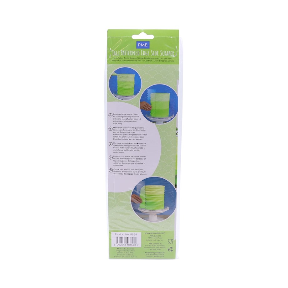 PME Szpatułka do wygładzania kremu fale 25.5 cm