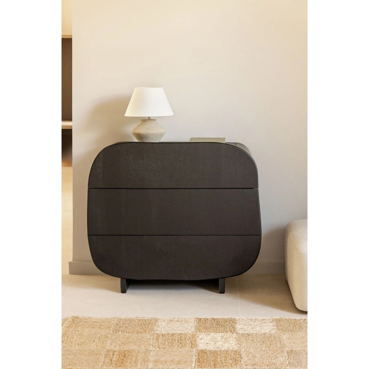 Komoda z drewna mango z 3 szufladami Agathe