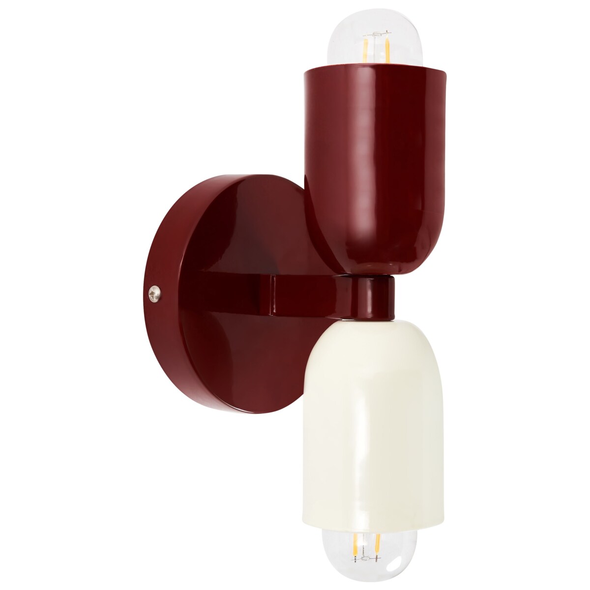 Zestaw 2 lamp ściennych TOPI Metal Czerwony