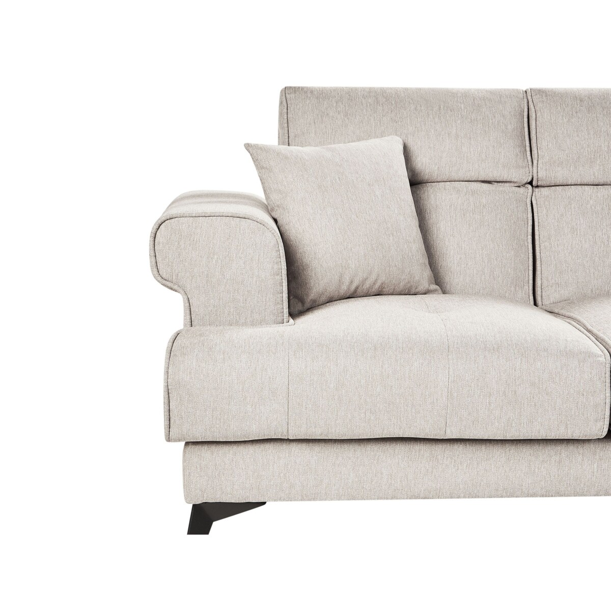 Sofa 2-osobowa beżowoszara SKIVE