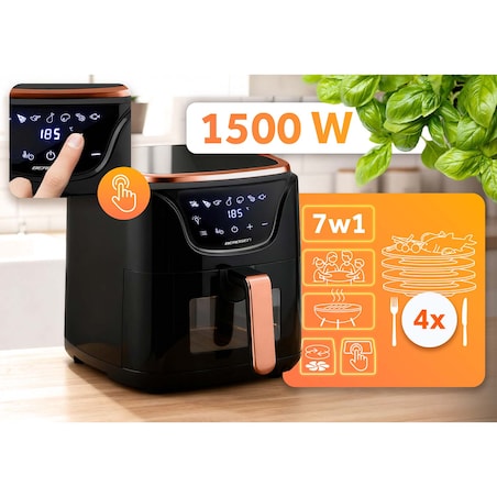 Frytkownica beztłuszczowa AIR FRYER 5l 1500w Berdsen