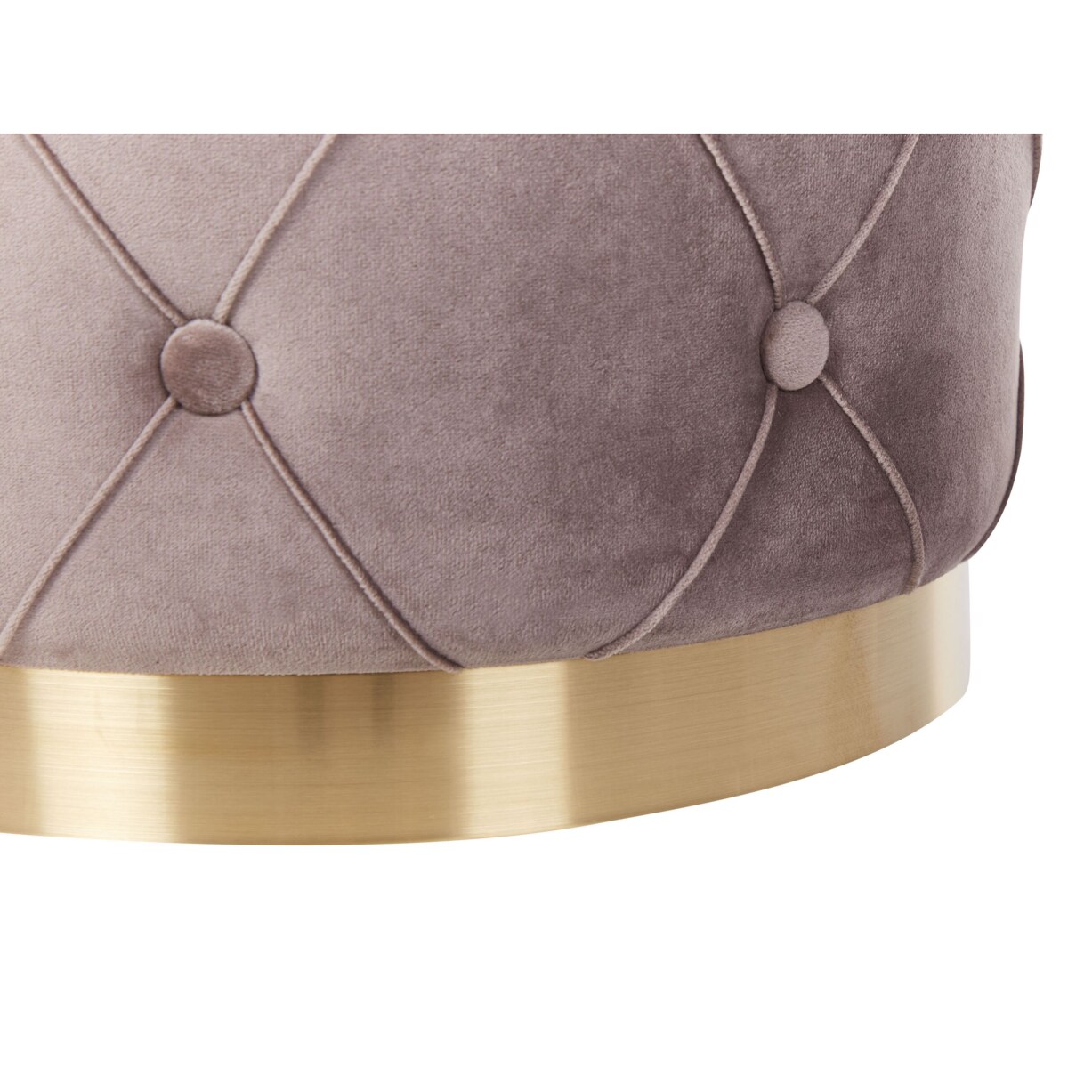 Zestaw 2 pufów ze schowkiem beżowo-szary PUEBLO