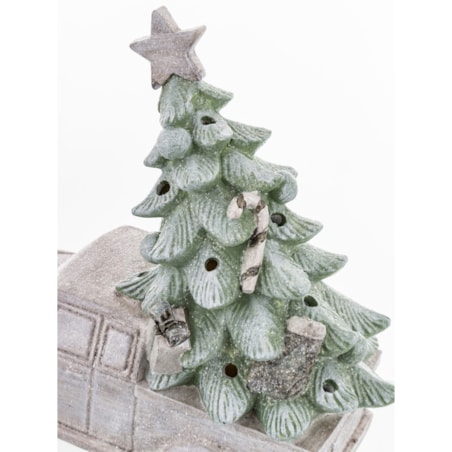 Dekoracja - samochód LED 19x22x9 cm CAMION