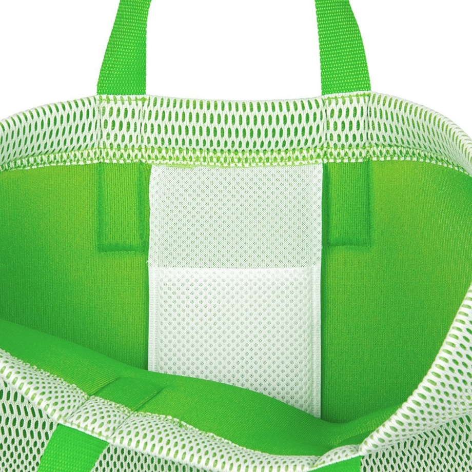 Torba plażowa zielona poziome pasy 46×41 cm