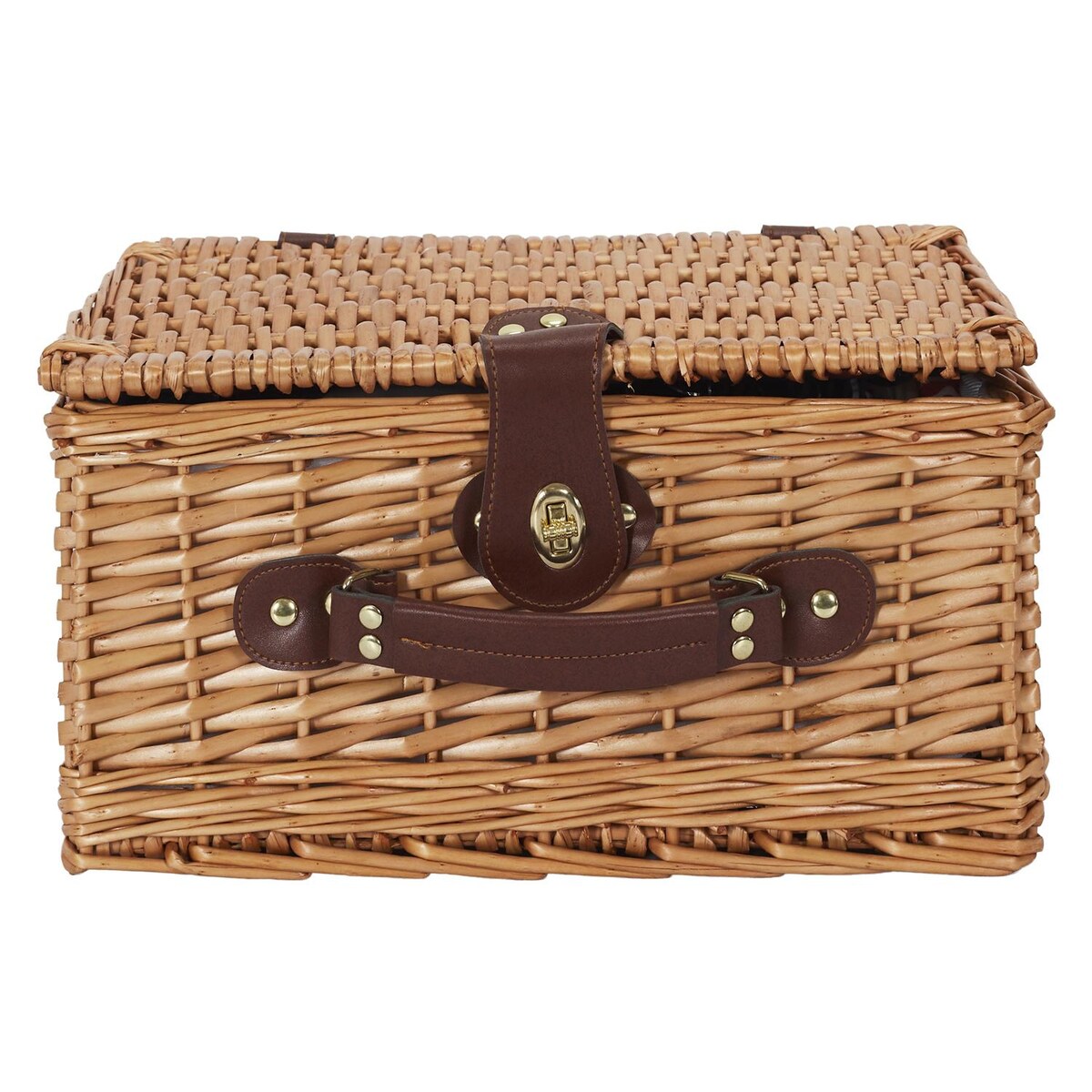 KOSZ PIKNIKOWY Exotic wiklinowy zestaw dla 4 osób