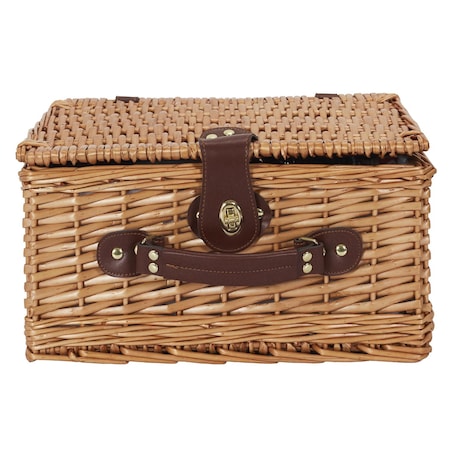 KOSZ PIKNIKOWY Exotic wiklinowy zestaw dla 4 osób