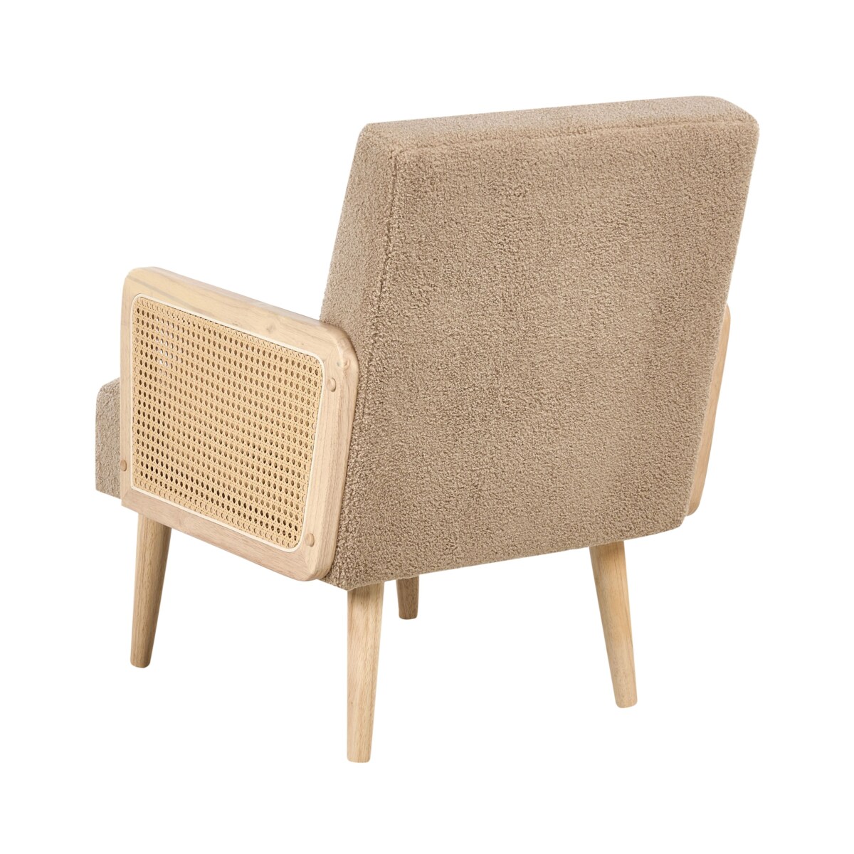 Fotel HOJBY Boucle Piaskowy