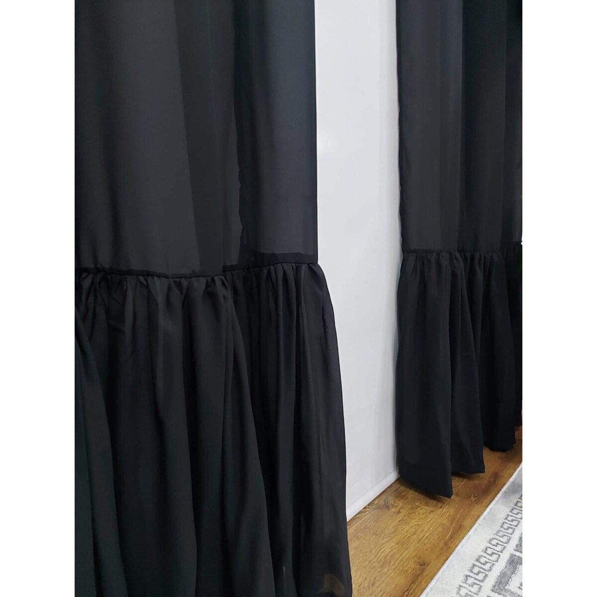 firana "pleat" z falbaną 140x250 cm