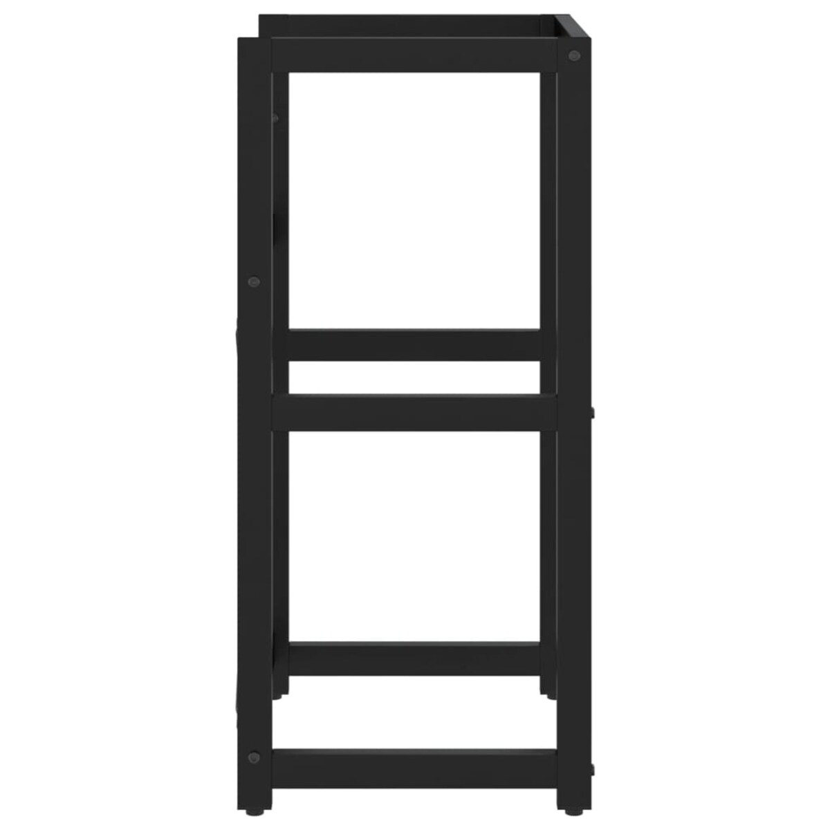 vidaXL Stelaż pod umywalkę, czarny, 40x38x83 cm, żelazny