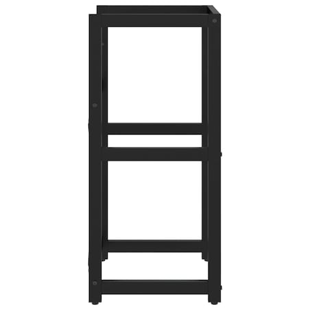 vidaXL Stelaż pod umywalkę, czarny, 40x38x83 cm, żelazny