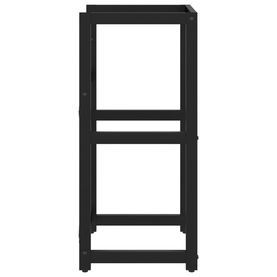 vidaXL Stelaż pod umywalkę, czarny, 40x38x83 cm, żelazny