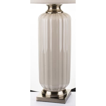 Lampa ceramiczna 91x45x45 cm beżowa DIGOMI