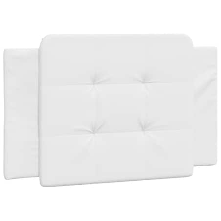 vidaXL Poduszka na wezgłowie, Zadar, biała, 80 cm, sztuczna skóra