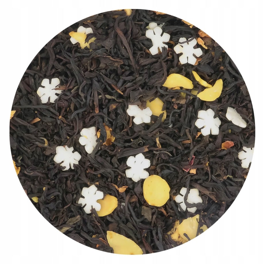 Herbata czarna sypana SMAŻONE MIGDAŁY o smaku pieczonych jabłek z migdałami - herbata liściasta sypana mieszanka napar susz - gotowa na prezent upominek