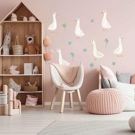 Naklejka na ścianę Gąski boho