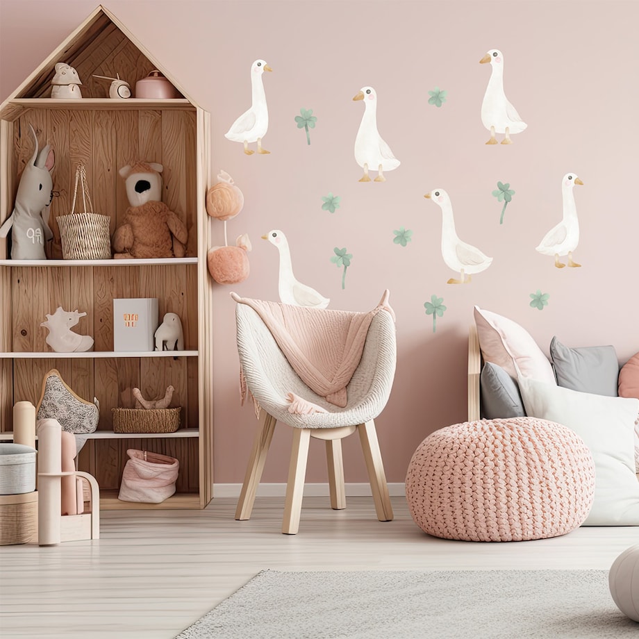 Naklejka na ścianę Gąski boho