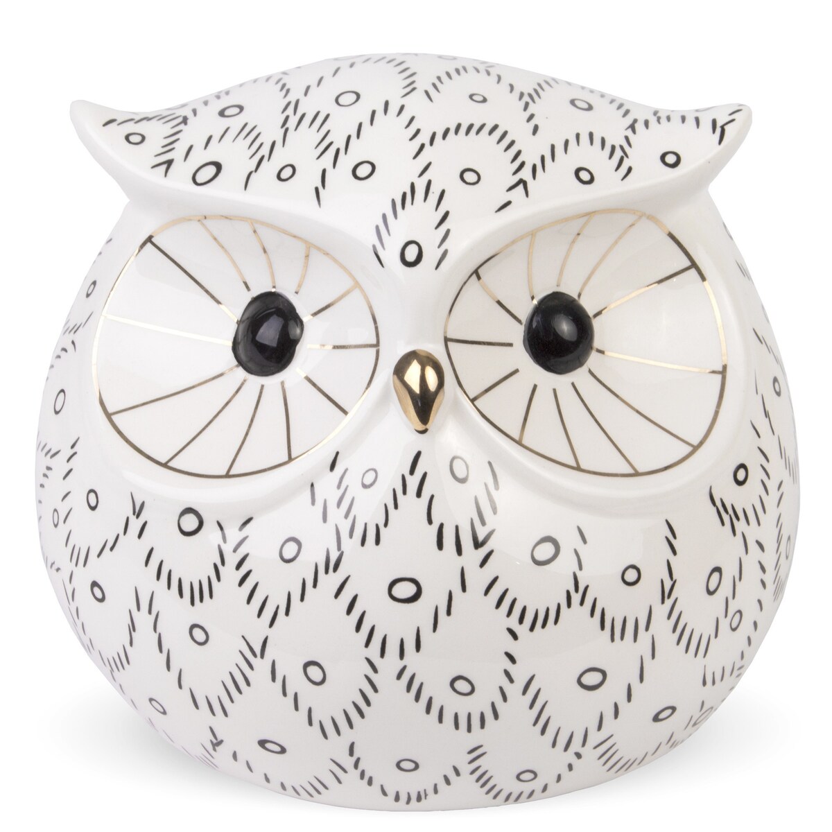 Skarbonka ceramiczna - 11,5x12,5x12,5 cm SOWA