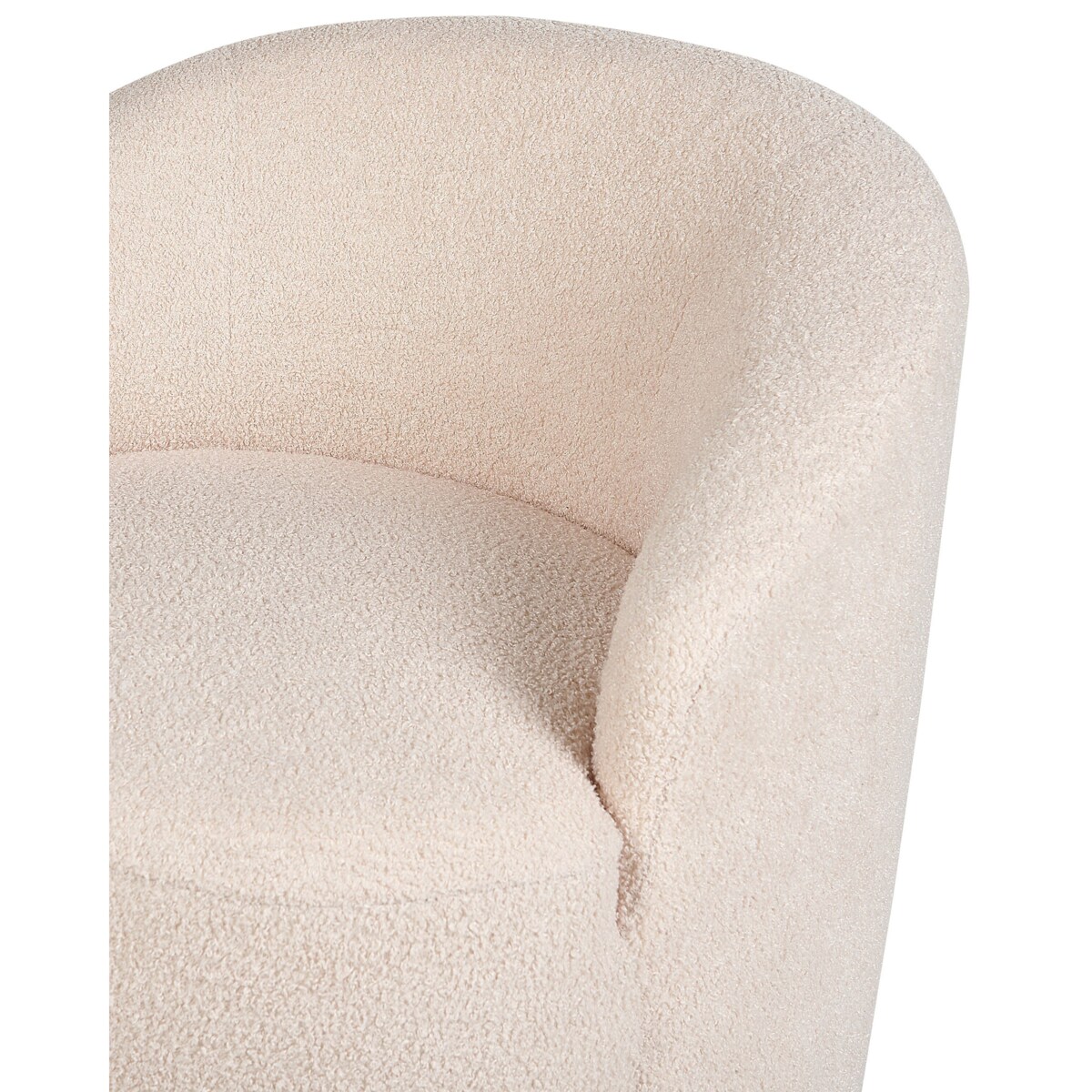 Fotel obrotowy boucle beżowy DAVIK